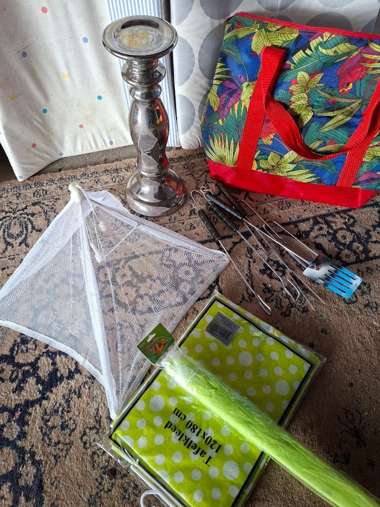 kandelaar - tafelkleed - schoptas, Huis en Inrichting, Ophalen of Verzenden, Zo goed als nieuw, Overige materialen, Kandelaar