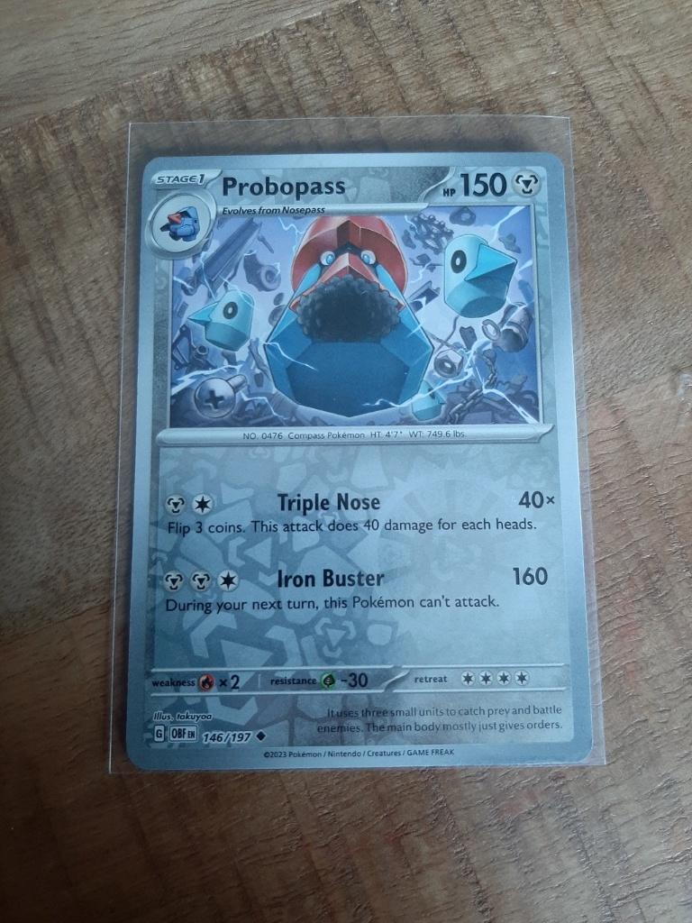 Probopass #146, Reverse Holo, Pokemon Obsidian Flames, Ophalen of Verzenden, Nieuw, Losse kaart