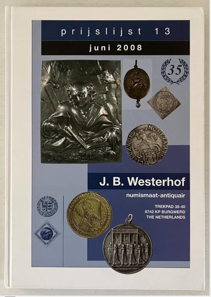 Prijslijst 13 - juni 2008 (munten) - J.B. Westerhof, Ophalen of Verzenden, Zo goed als nieuw