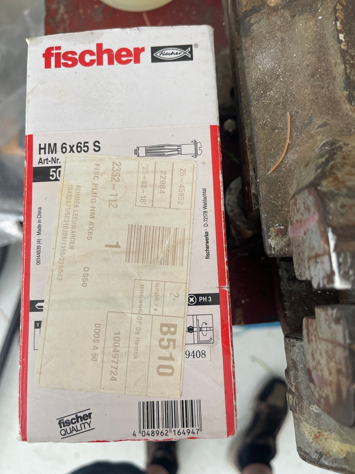 Fischer HM 6x65 S pluggen - 35 st, Ophalen, Nieuw, 50 tot 100 mm, Pluggen
