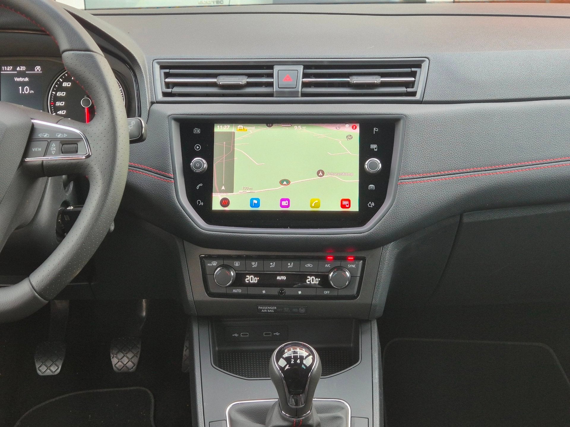 Seat Ibiza 1.0 TSI FR Business Intense 110PK 5drs clima, cru, Auto's, Dealer onderhouden, Stof, Euro 6, Blauw