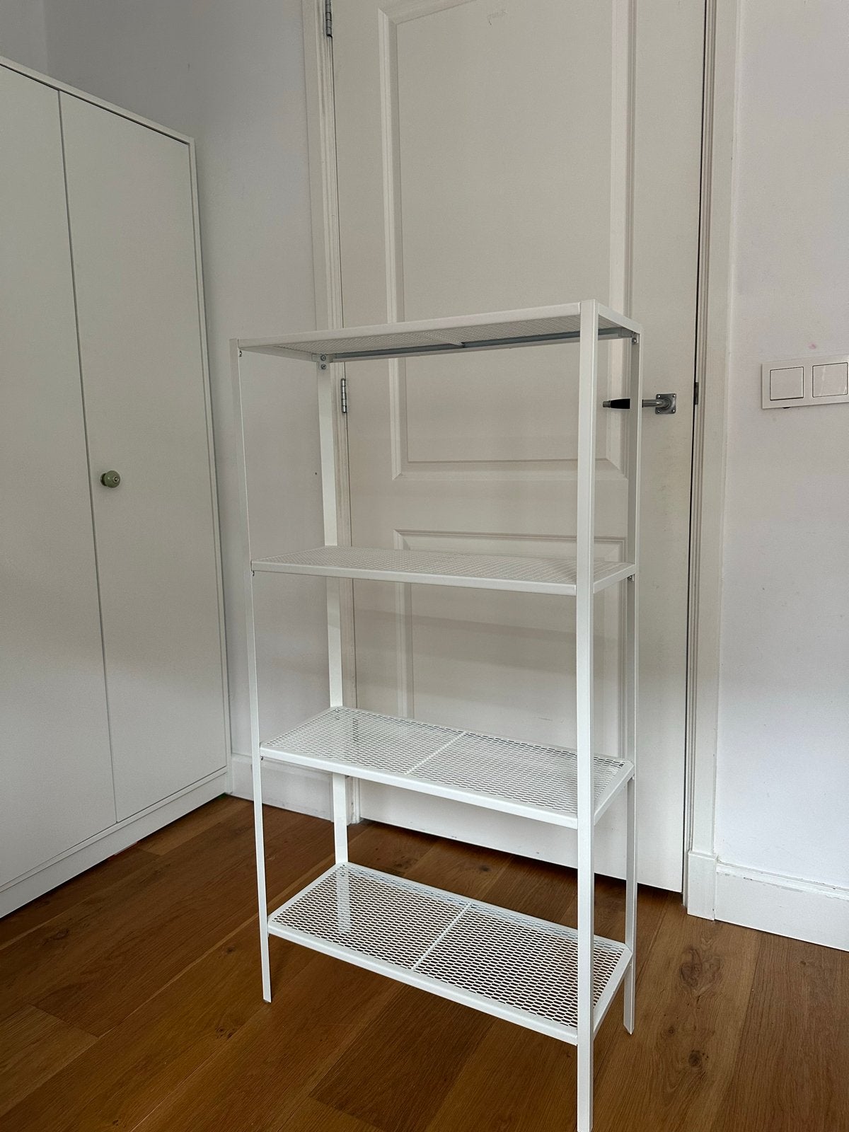 IKEA BAGGEBO open kast wit metaal 60x25x116 cm, Ophalen, Met plank(en), 100 tot 150 cm, 50 tot 100 cm