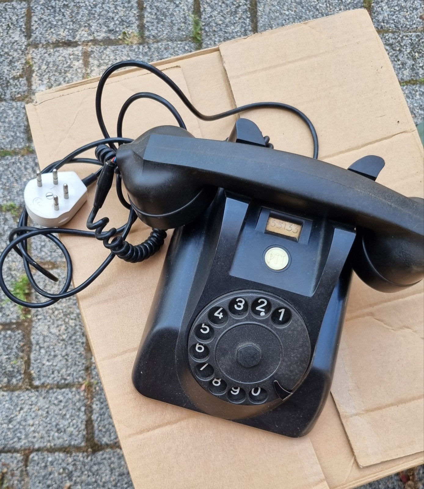 Vintage Bakelieten Ericsson PTT Telefoon Jaren '60, Telecommunicatie, Ophalen of Verzenden, Gebruikt, Bakeliet