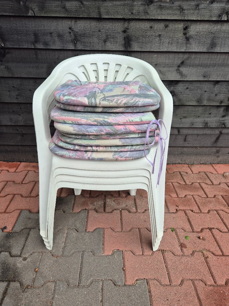 tuinstoelen gratis, Ophalen, Gebruikt, Kunststof, Stapelbaar