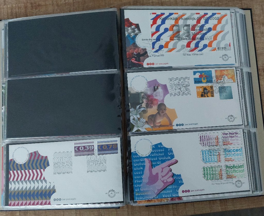 Nederland 1e dag enveloppen E448 t/m E475, uit jaar 2002., Postzegels en Munten, Postzegels | Eerstedagenveloppen, Ophalen of Verzenden