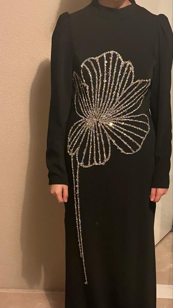 Prachtige Zwarte Abaya / Galajurk Maat 36/ avondjurk, Kleding | Dames, Jurken, Zwart, Ophalen of Verzenden, Zo goed als nieuw