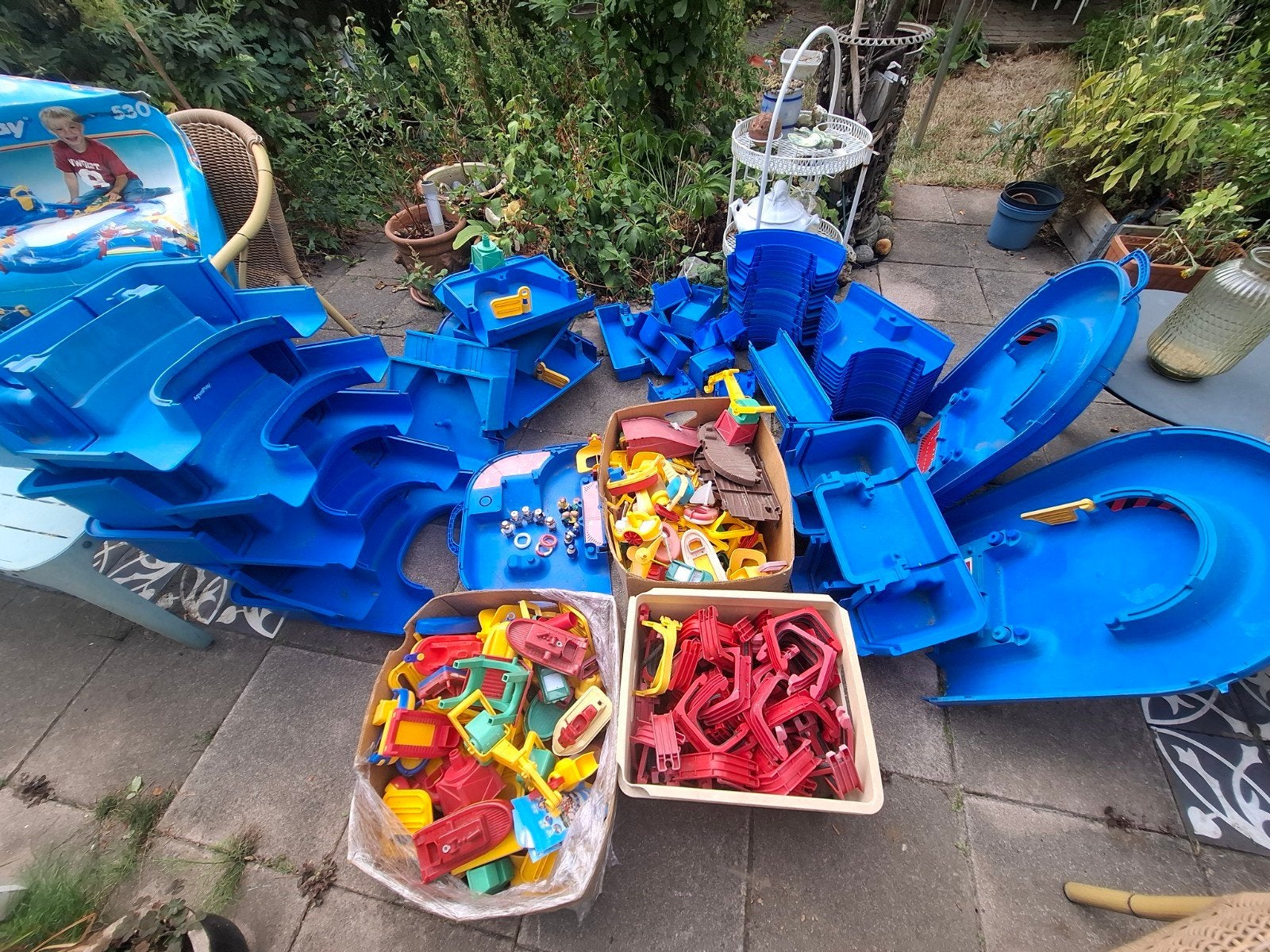 Gigantisch AquaPlay pakket: havens, kanalen, boten,poppetje, Ophalen