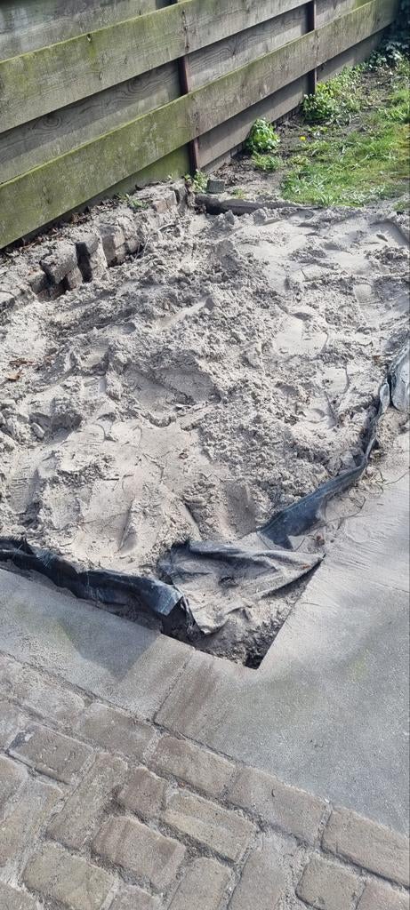 Speelzand, Ophalen, Gebruikt