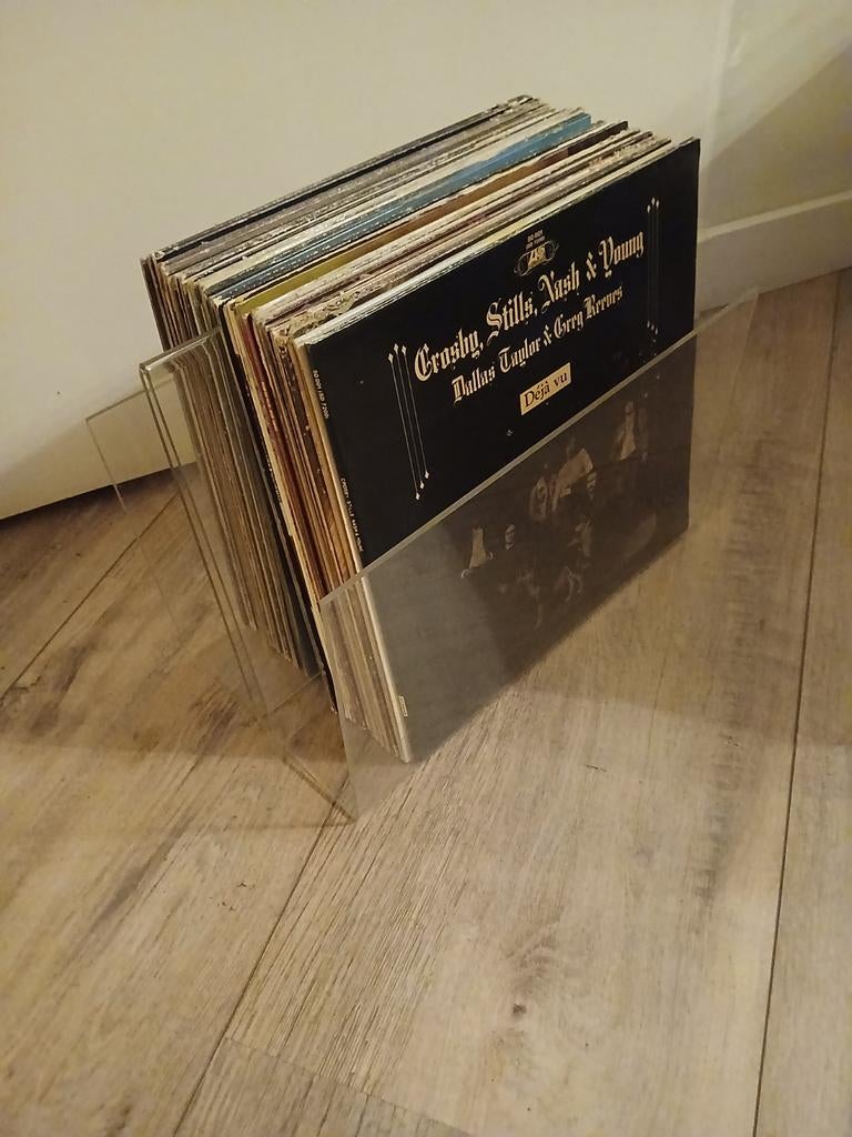 Vintage lp rek van  pleksie, Ophalen of Verzenden, Gebruikt, 12 inch