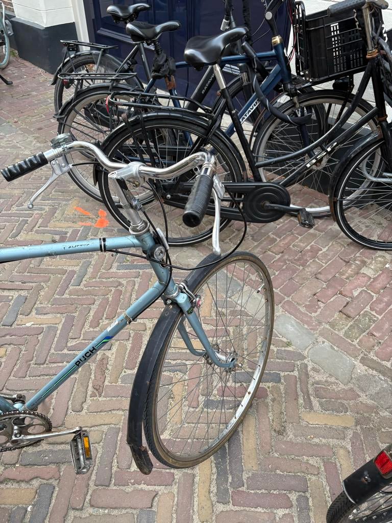 Puch fiets met kromme pedaal en wiel - opknapper, Gebruikt, Staal, Stadsfiets, Ophalen