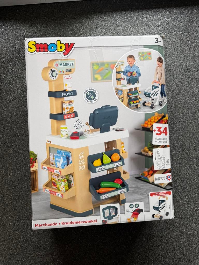 Smoby Supermarkt Speelset met Winkelwagen - Retourdeal, Ophalen of Verzenden, Nieuw, Jongen of Meisje