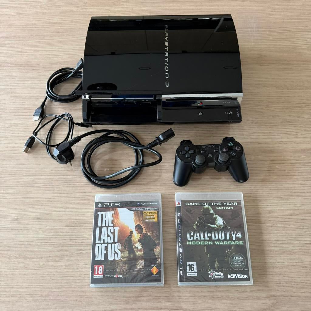 Playstation 3 Fat backwards compatible incl. 2 sealed games, Spelcomputers en Games, Met games, Phat, Ophalen of Verzenden, Zo goed als nieuw