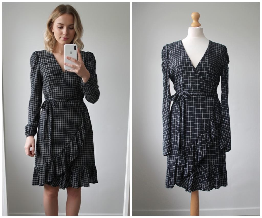 Gestuz - prachtige als nieuwe wikkeljurk / zwart / maat 40, Kleding | Dames, Jurken, Maat 38/40 (M), Verzenden, Zwart, Zo goed als nieuw