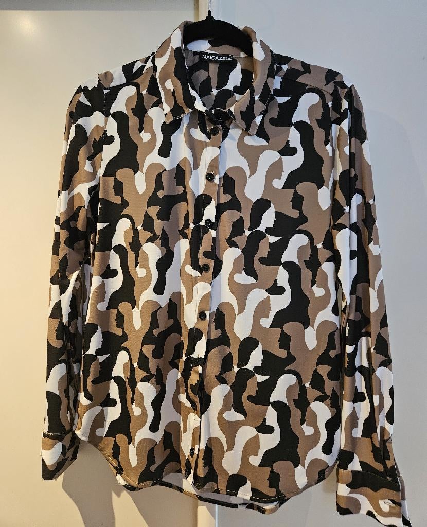 Maicazz travelst blouse mt M, Ophalen of Verzenden, Zo goed als nieuw, Maat 38/40 (M)