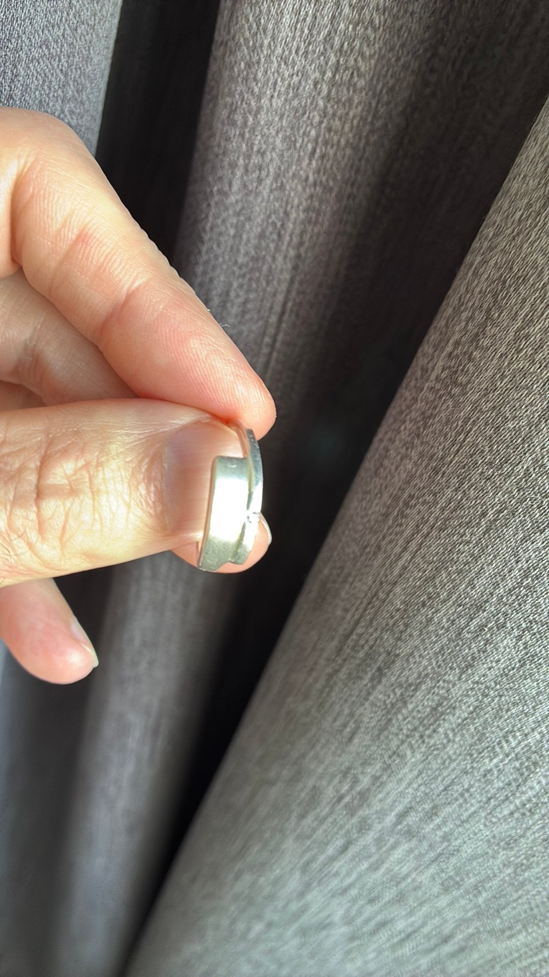 925 sterling zilver ring 19 mm geborsteld, 19 tot 20, Ophalen of Verzenden, Zo goed als nieuw, Dame
