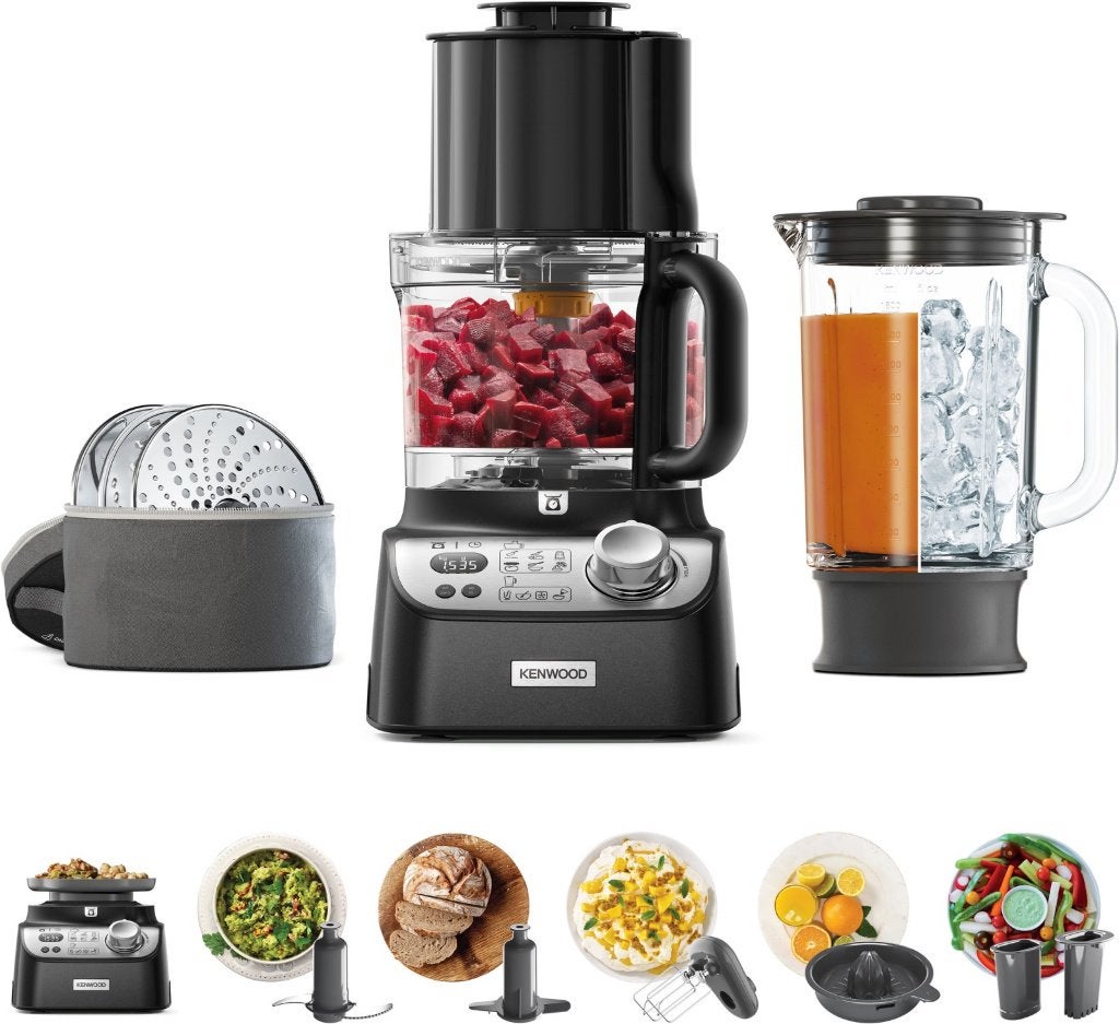Kenwood Foodprocessor met Blender en Weegschaal, Ophalen, Zo goed als nieuw, Vaatwasserbestendig, 3 snelheden of meer