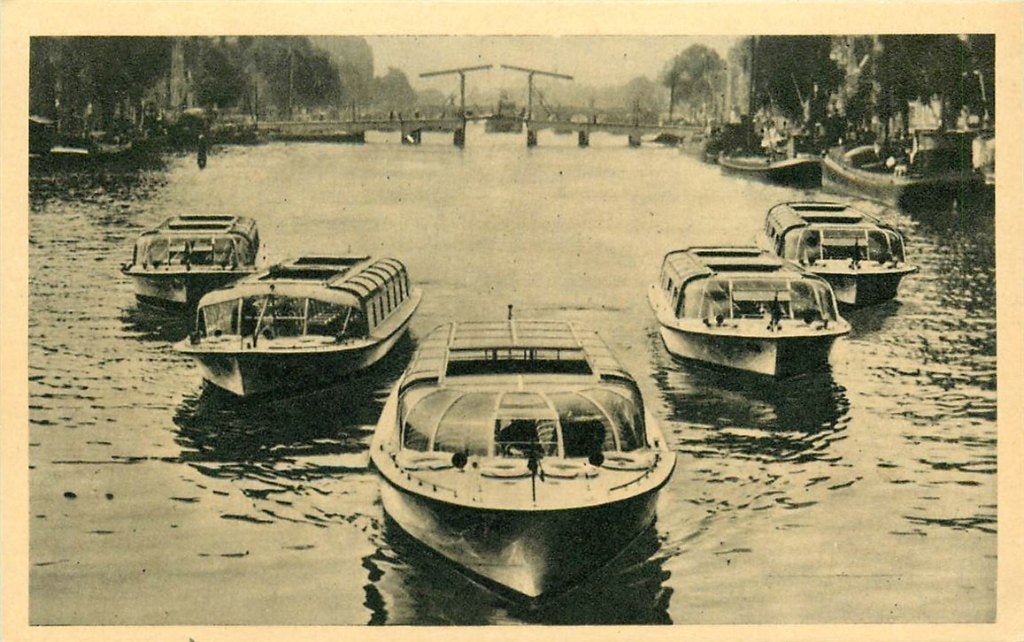 379-245-045 Amsterdam Rederij Bergmann, Verzamelen, Ansichtkaarten | Nederland, Verzenden, Voor 1920, Noord-Holland
