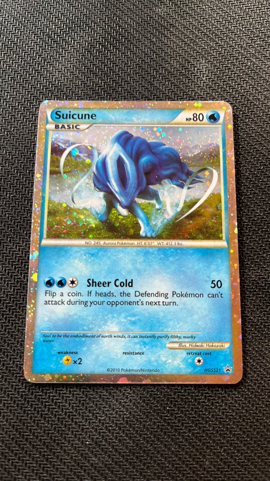 Suicune HGSS21 - Pokemon, Ophalen of Verzenden, Zo goed als nieuw