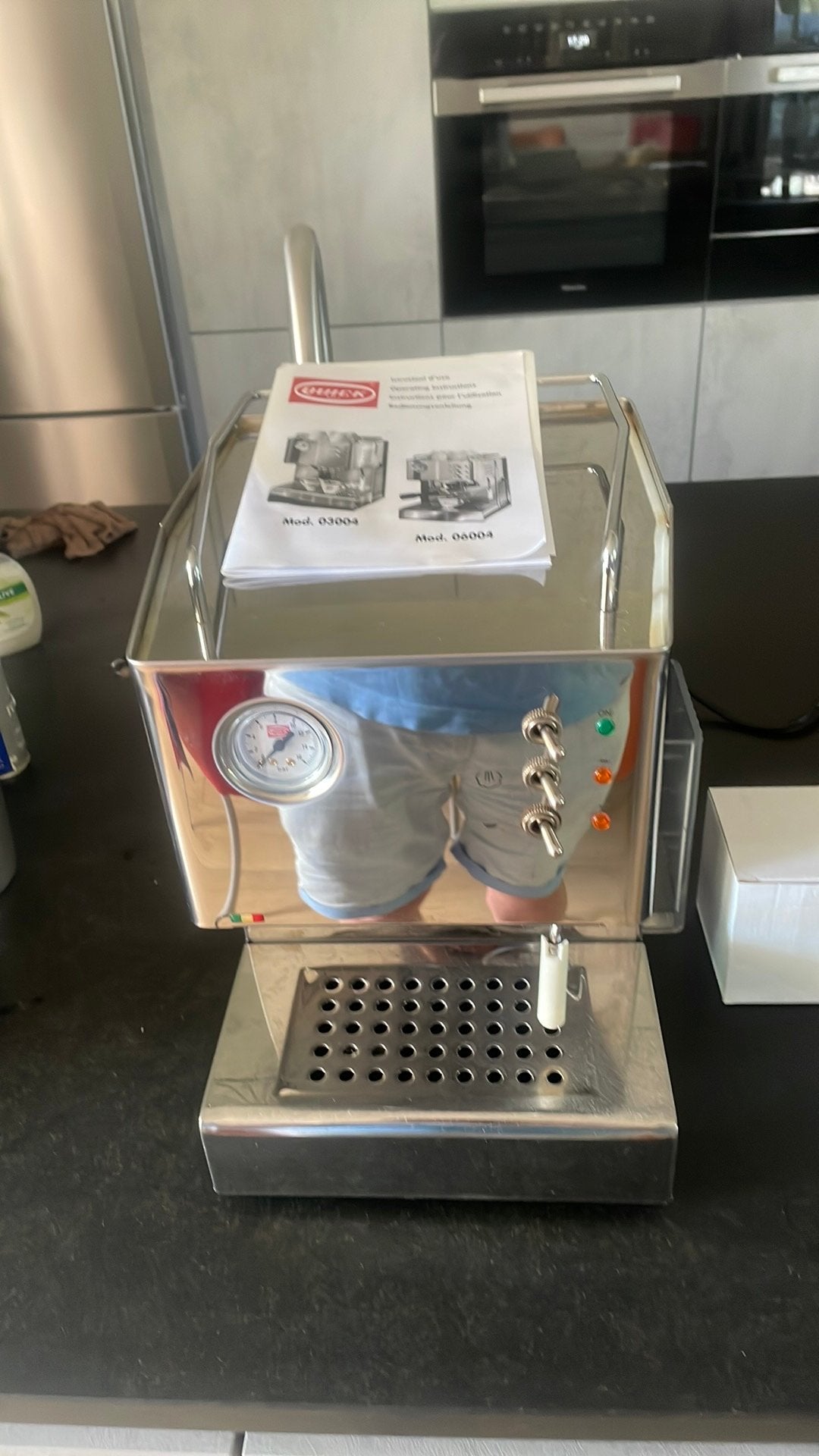 Ter overname Quickmill Espresso Machine. Model 3004, Witgoed en Apparatuur, Koffiezetapparaten, Ophalen, Gebruikt, Espresso apparaat