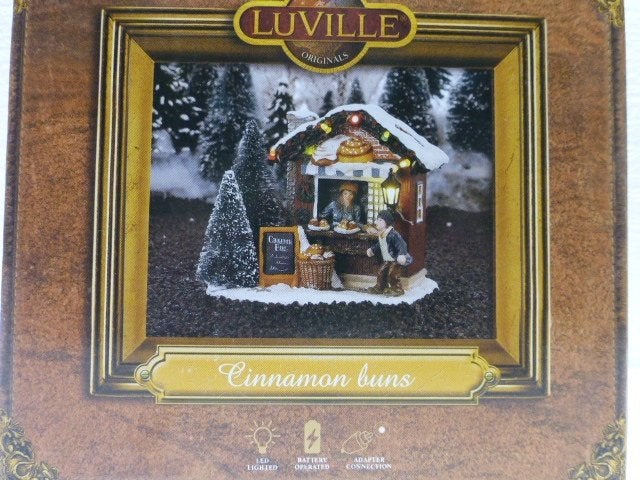luville Cinnamon Buns kerstdorp kraam kersthuisje accessoire, Ophalen of Verzenden