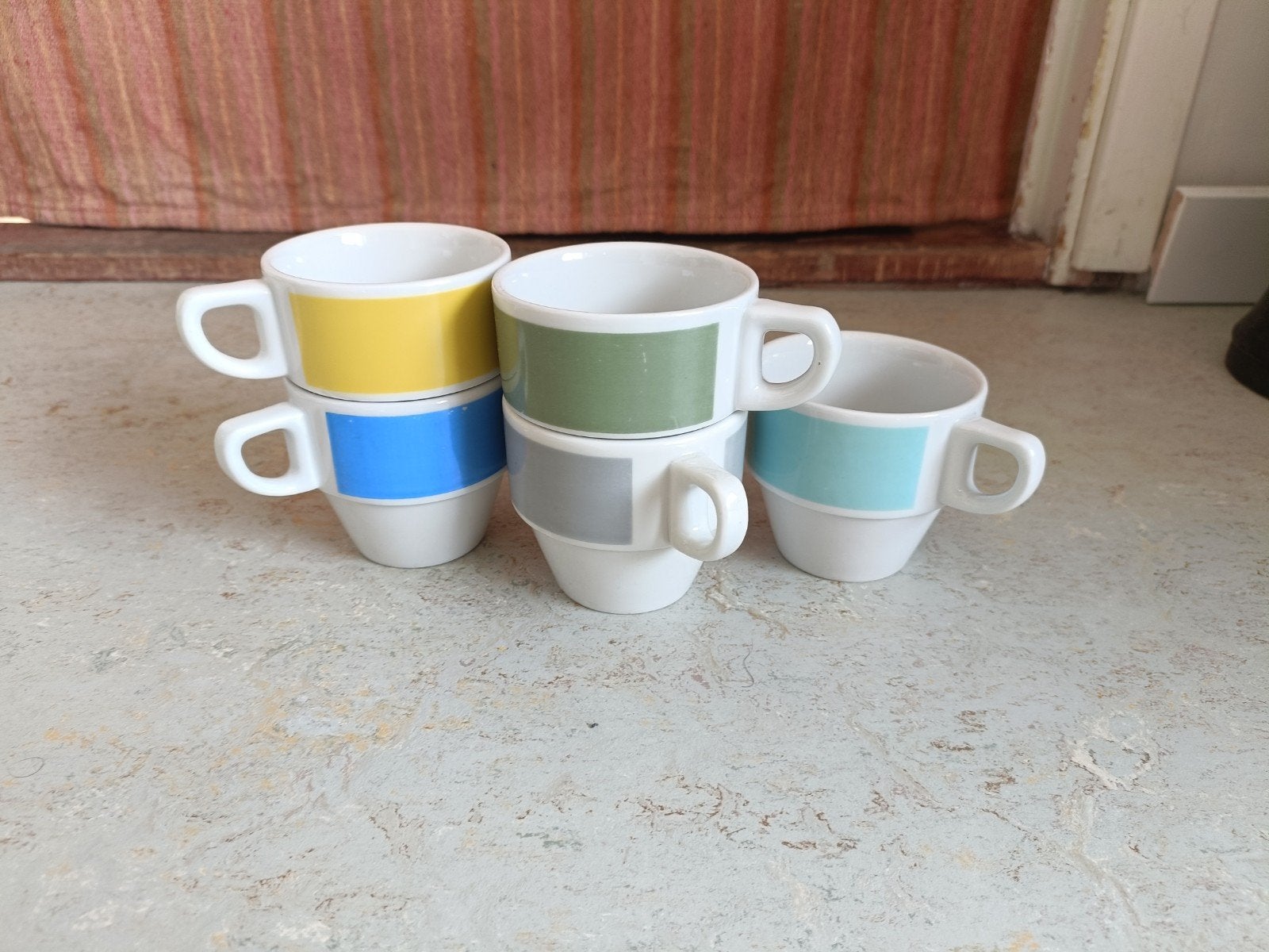 5 koffiekopjes van Mosa, Ophalen of Verzenden