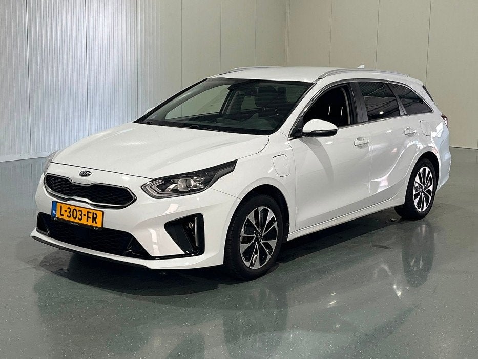 Kia Ceed Sportswagon 1.6 GDI PHEV DynamicPlusLine  Stoel, 12 maanden, Gebruikt, Leder en Stof, Wit