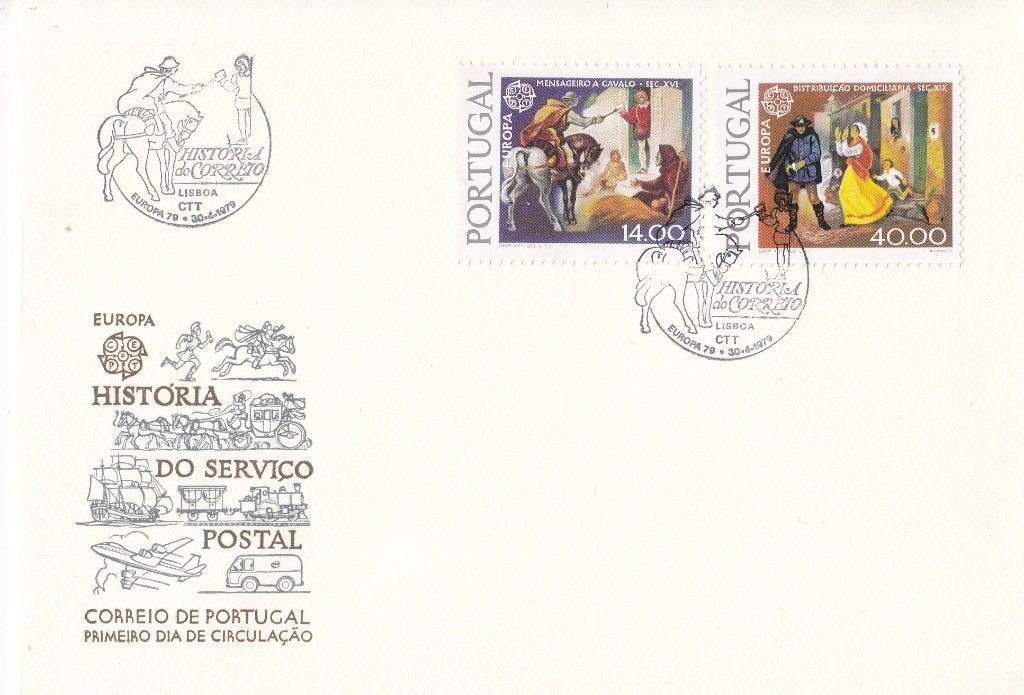 Europa/CEPT - FDC – 1979 – Portugal, Postzegels en Munten, Ophalen of Verzenden, Onbeschreven, Europa