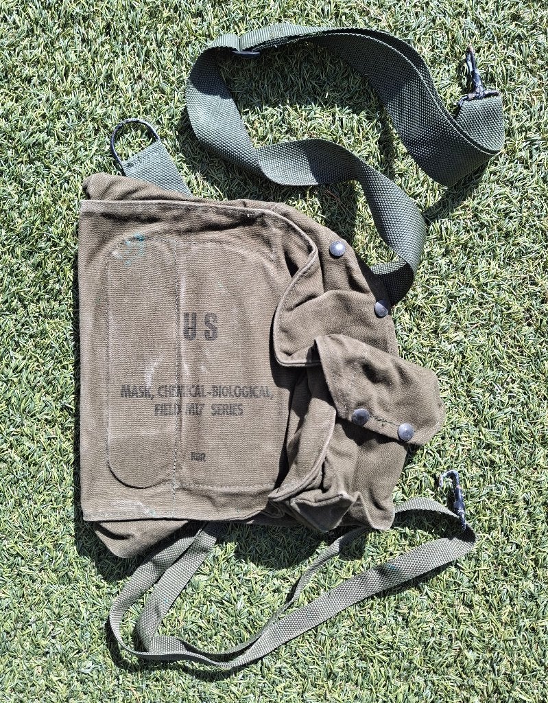US Army Gasmaskertas  M17 Model Vietnam, Verzamelen, Verzenden, Landmacht, Amerika, Embleem of Badge