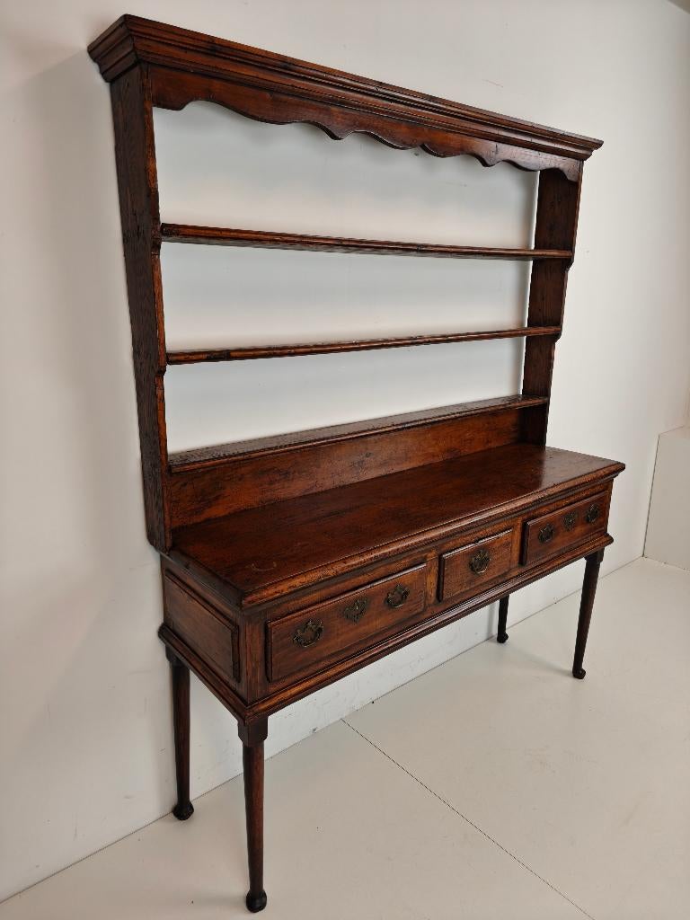 Laat-Georgische Welshe dressoir uit de 18e eeuw Massief eik, Ophalen of Verzenden