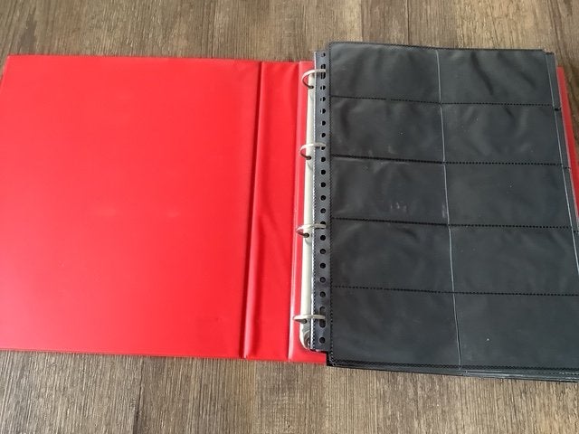 album met 26 insteekbladen zwart 10 vaks voor o.a. jokers., Ophalen, Zo goed als nieuw