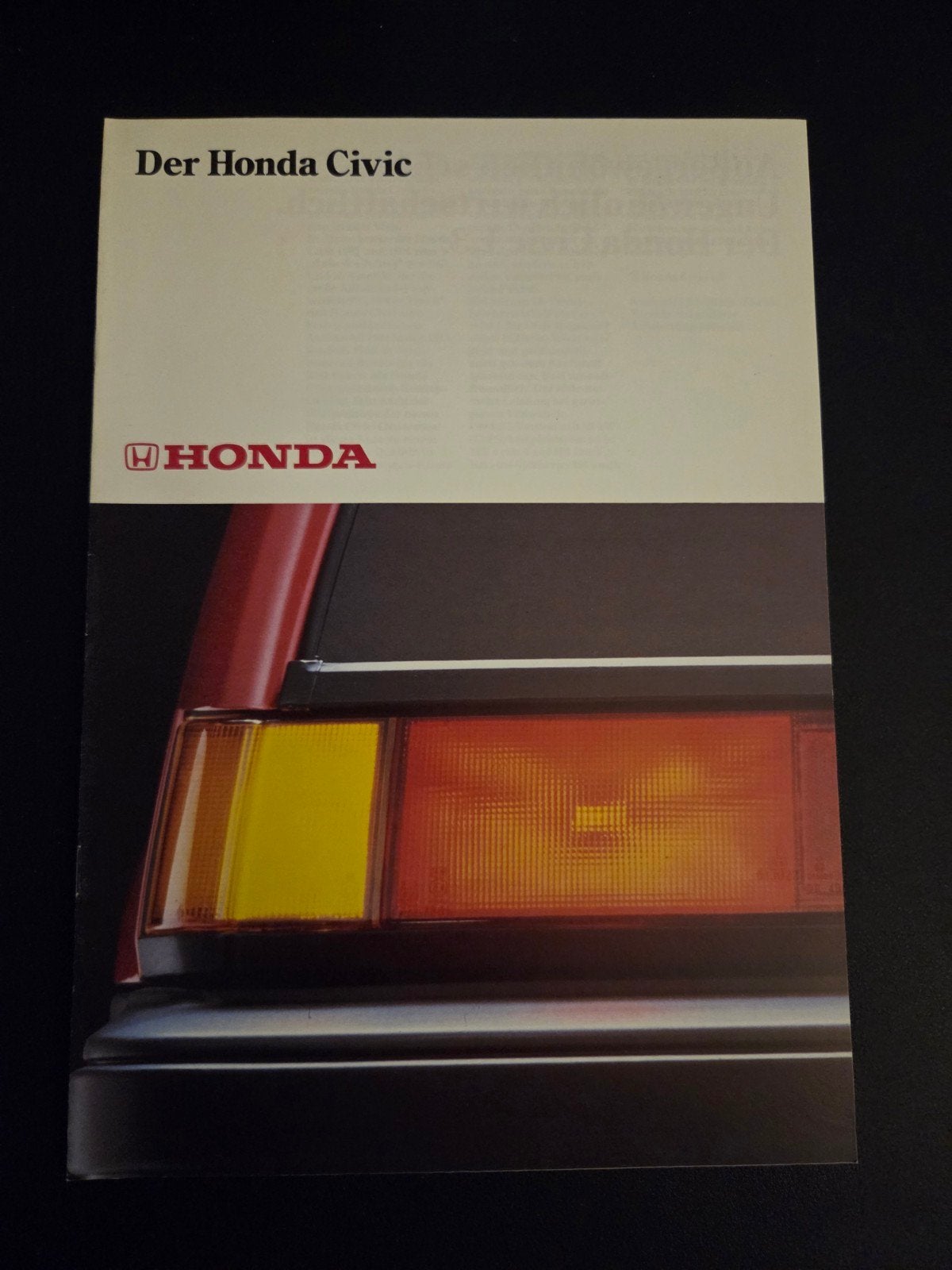 Brochure Honda Civic, Ophalen of Verzenden, Zo goed als nieuw, Honda