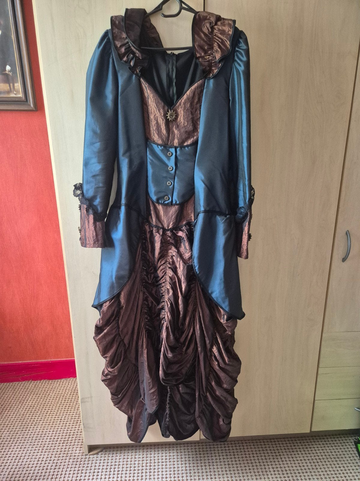 Can can kostuum jurk carnaval + accessoires, Ophalen of Verzenden, Zo goed als nieuw