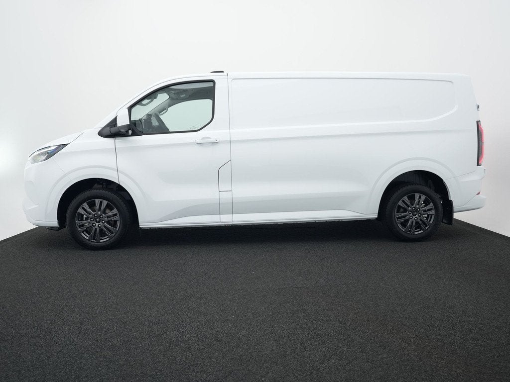 Ford E-Transit Custom 340 L2H1 Limited 71 kWh 360 graden cam, Automaat, Zwart, Wit, Nieuw