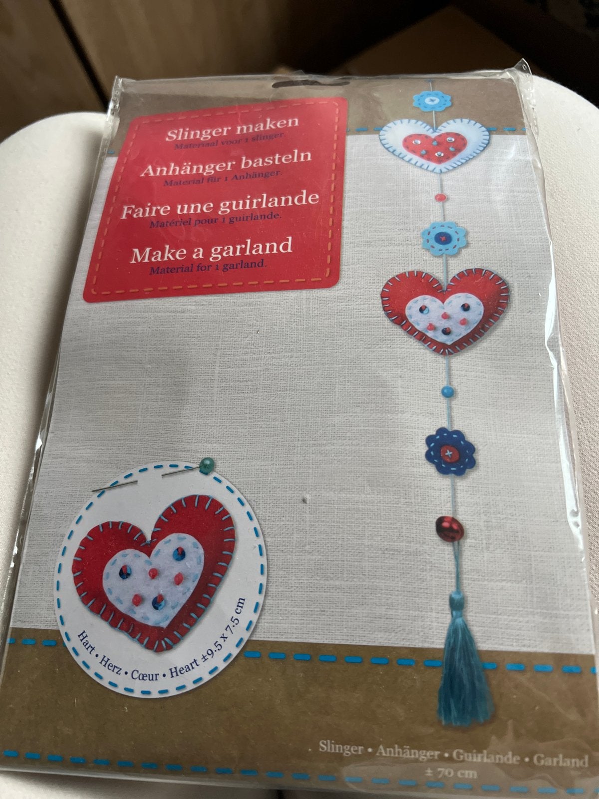 DIY Slinger Maken Knutselset - Harten en Bloemen, Textiel, Nieuw, Meerkleurig, Overige merken
