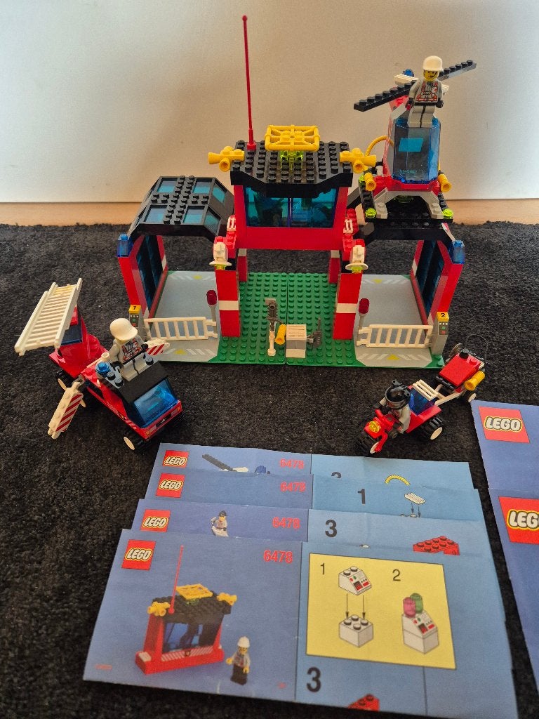 LEGO 6478 Brandweerstation, Gebruikt, Lego, Ophalen of Verzenden, Complete set