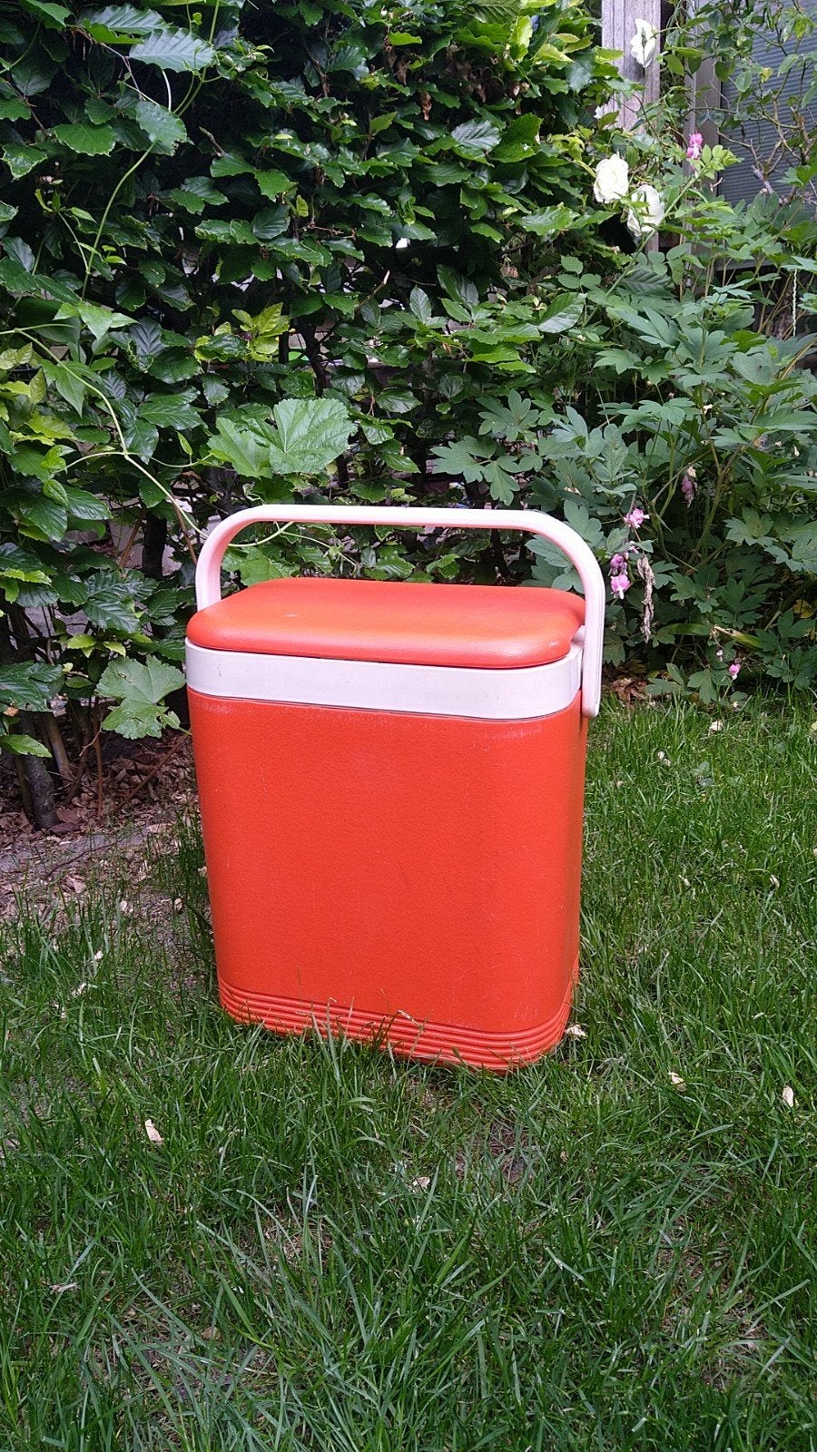 Vintage oranje koelbox, Ophalen of Verzenden, Koelelement