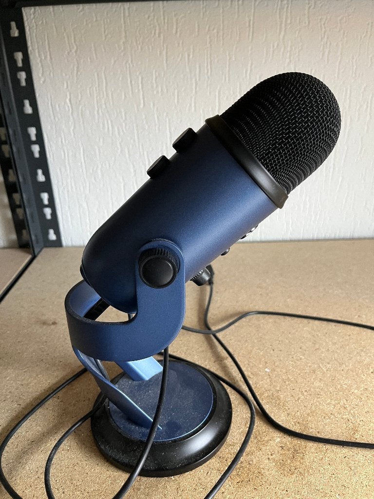 Blue USB Microfoon - Zo goed als nieuw, Ophalen, Zo goed als nieuw, Studiomicrofoon, Draadloos