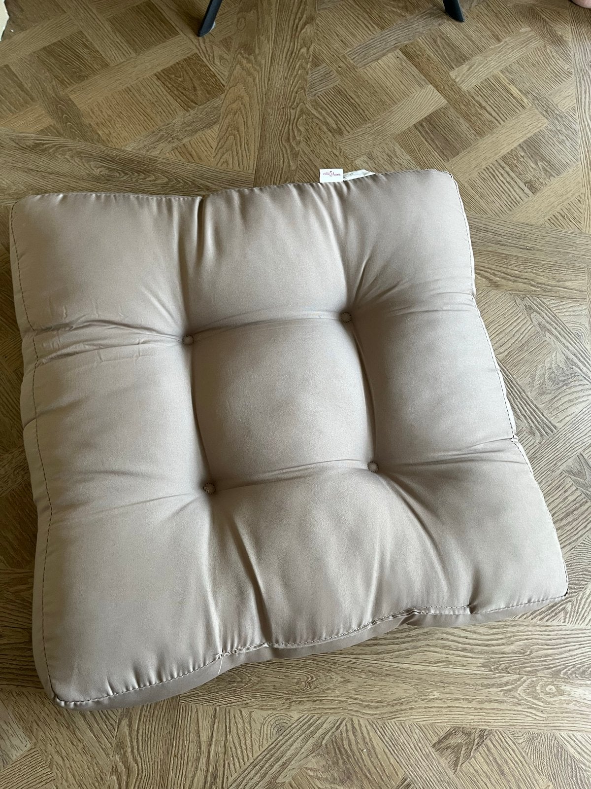 4 Palletkussens Taupe - Comfortabel en Stijlvol, Tuin en Terras, Ophalen, Zo goed als nieuw
