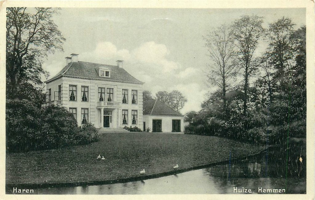 378-329-013 Haren GN Huize Hemmen, Verzenden, Voor 1920, Groningen