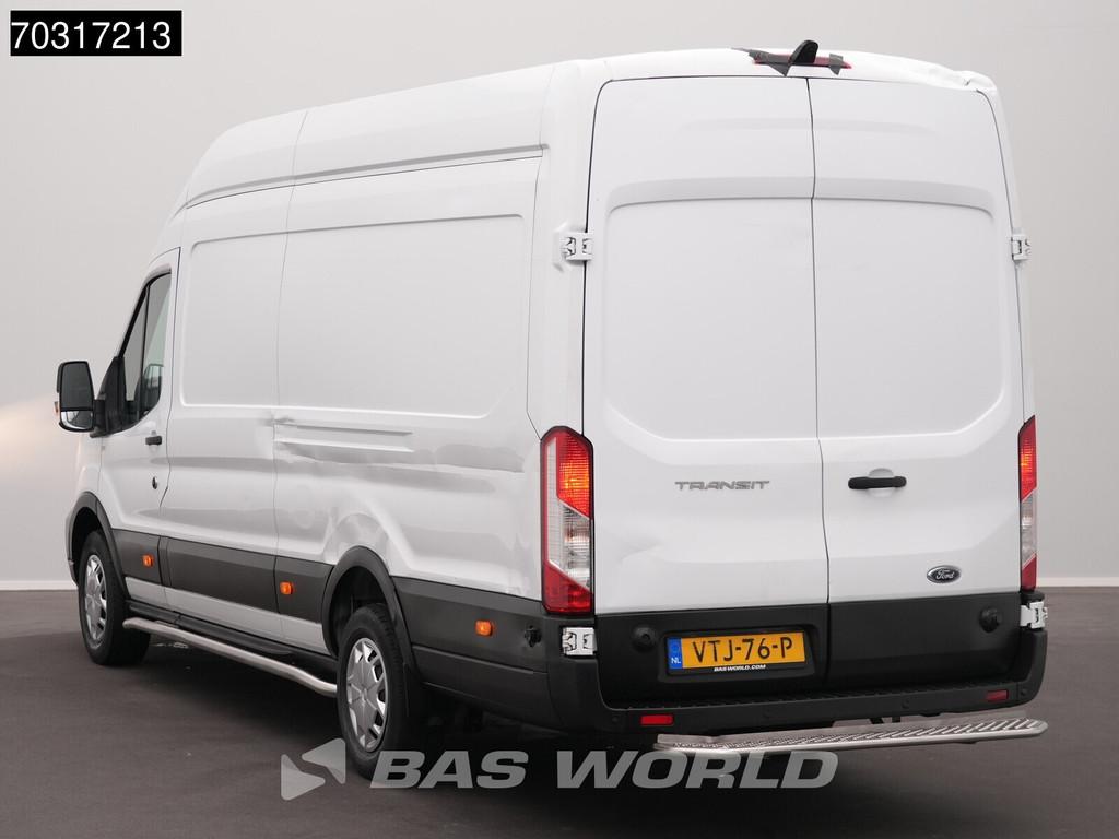 Ford Transit 130pk L4H3 Airco Cruise Camera Parkeersensoren, Auto's, Stof, Euro 6, 4 cilinders, Wit