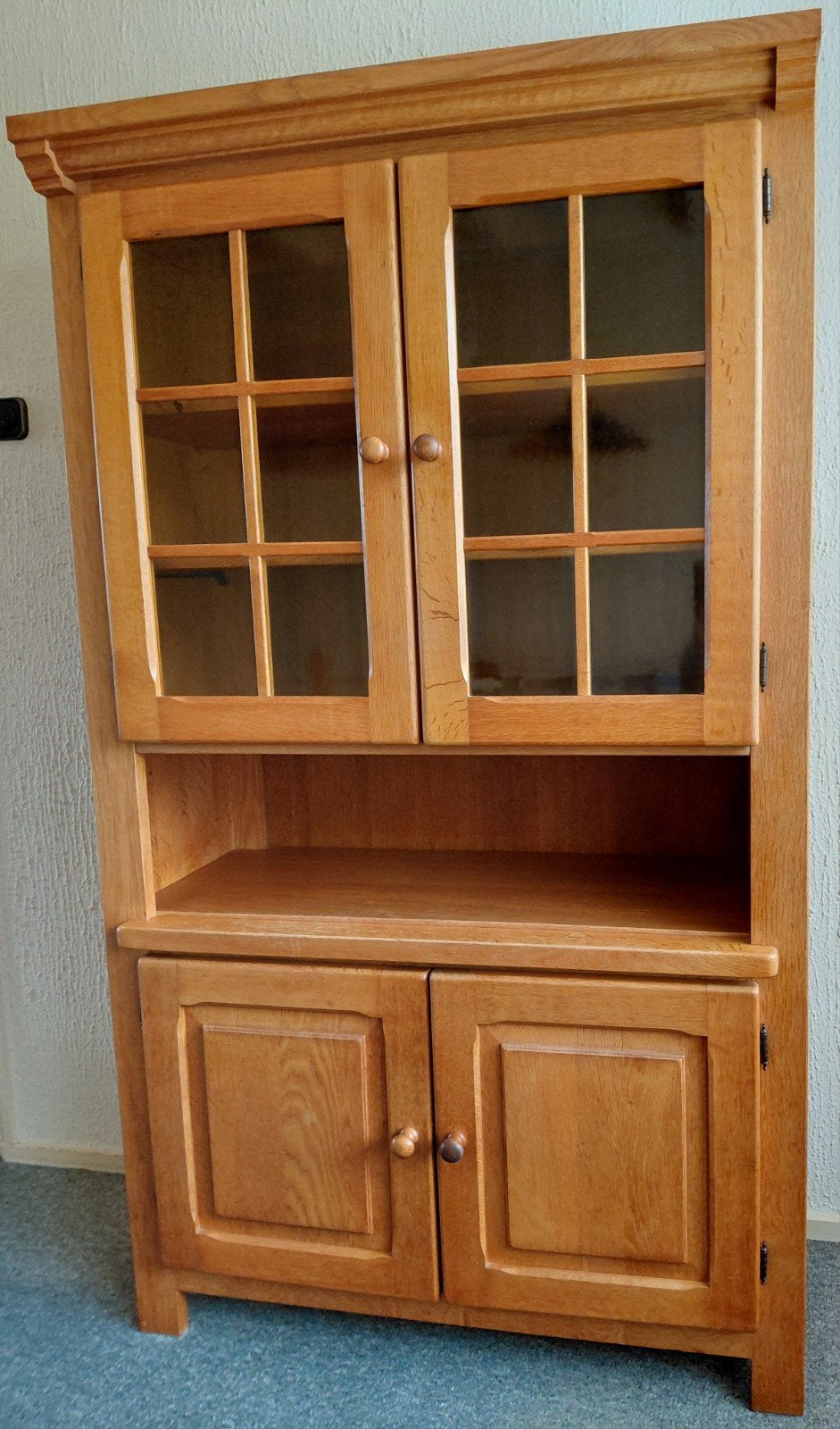 Eiken buffetkast, Ophalen, 100 tot 150 cm, Eikenhout, 150 tot 200 cm