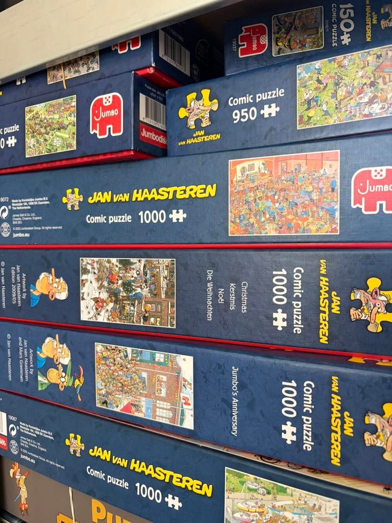 Jan van Haasteren puzzel 1000 stukjes – €2,50 effectief ️, Hobby en Vrije tijd, Denksport en Puzzels, Ophalen, 500 t/m 1500 stukjes