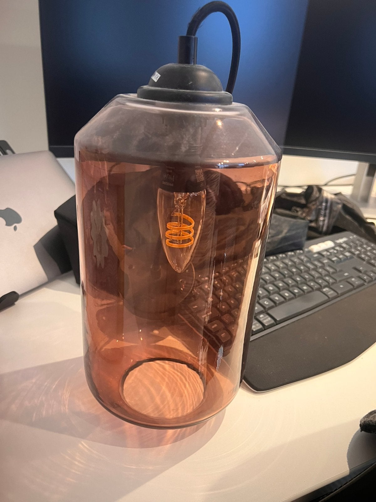 Loods5 hanglamp | Glazen lamp | Roze, Ophalen, Zo goed als nieuw