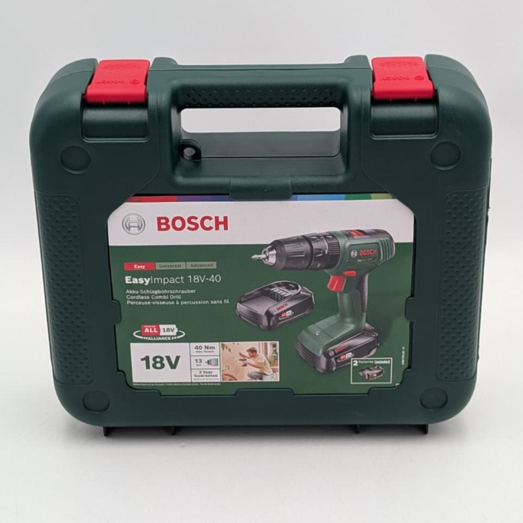 BOSCH Easy Impact 18V - 40 boormachine met 2x accu - Nieuw, Bosch, Zo goed als nieuw, Support@bosch.com, Robert Bosch GmbH
Robert-Bosch-Platz 1
70839 Gerlingen-Schillerhöhe
Germany