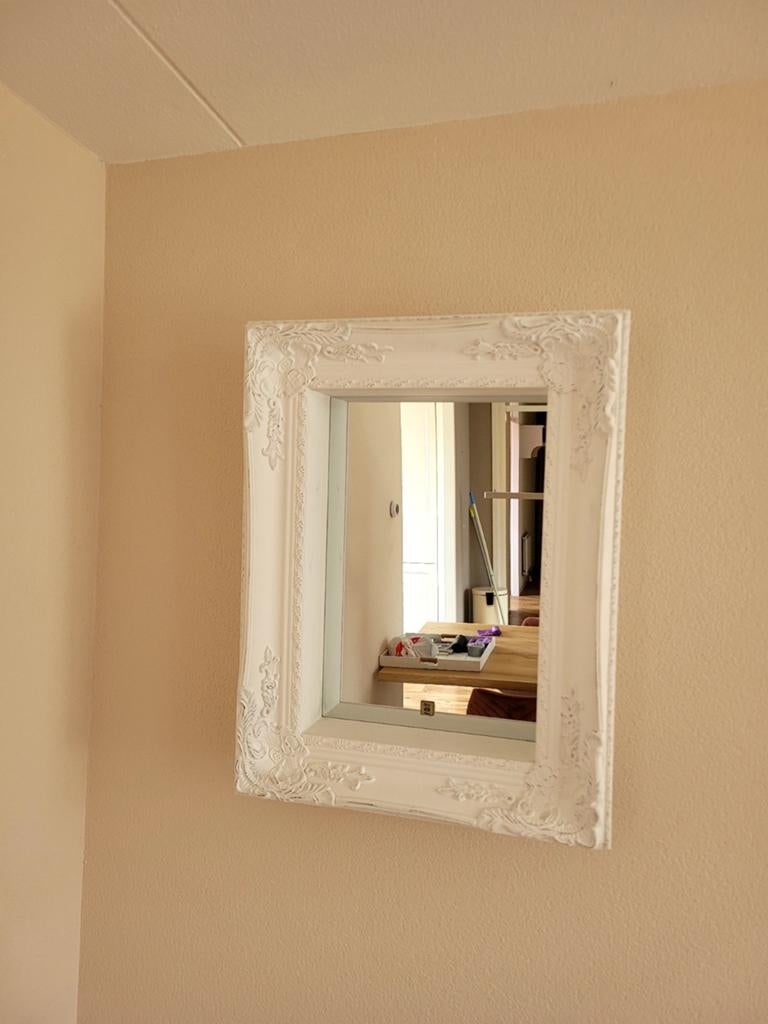 Spiegel, Huis en Inrichting, Woonaccessoires | Spiegels, Ophalen, Minder dan 50 cm, Zo goed als nieuw, Minder dan 100 cm
