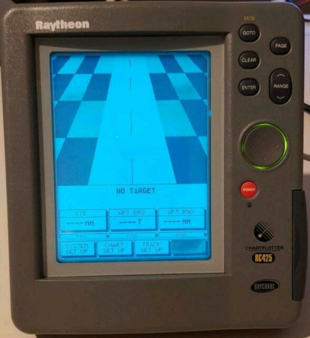 Raymarine Raytheon RC425 kaartplotter., Watersport en Boten, Navigatiemiddelen en Scheepselektronica, Ophalen of Verzenden, Zo goed als nieuw