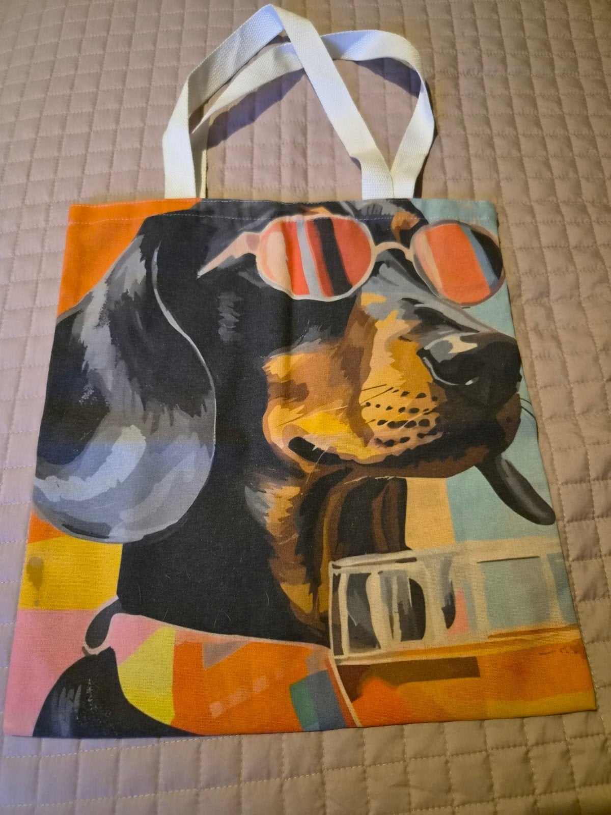 Leuke nieuwe tas met teckel opdruk, Ophalen of Verzenden, Nieuw, Overige kleuren, Shopper