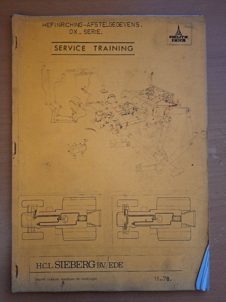 Deutz Fahr Service training hefinrichting afstelgegevens DX, Boeken, Ophalen of Verzenden, Gelezen, Tractor en Landbouw