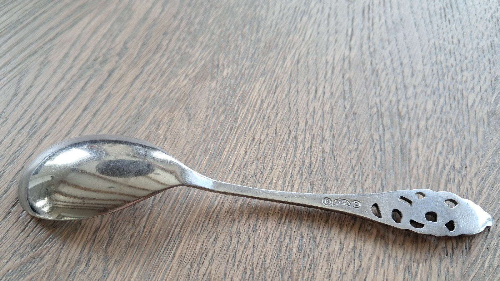 Sola lepel met decoratief handvat, Ophalen of Verzenden