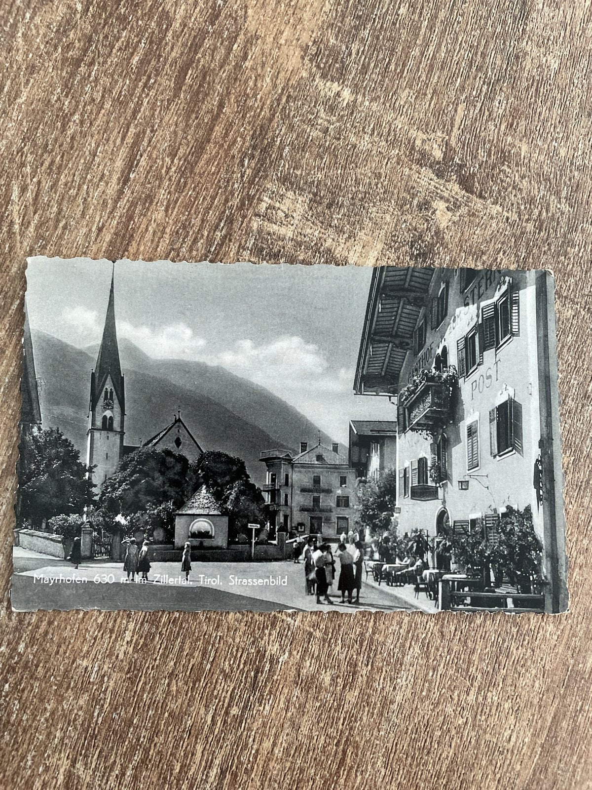 Oude ansichtkaart Mayrhofen, Zillertal, Tirol, Oostenrijk, Ophalen of Verzenden, 1940 tot 1960, Gelopen, Oostenrijk